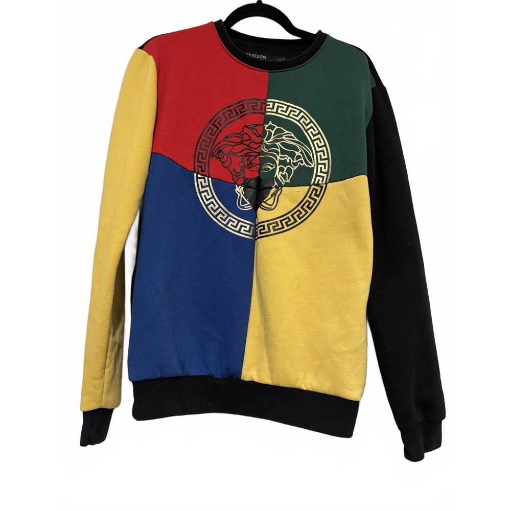 Men's Hudson sz S Multicolor long sleeve crew neck sweatshirt #1104
